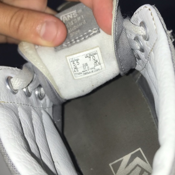 Gray high top vans!! ( women’s 7 ) - Picture 4 of 4